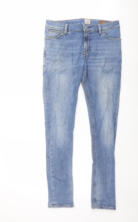 Mens UK Size 30 in ASOS Regular Fit Skinny Blue Jeans