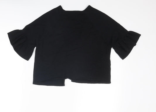 Womens UK Size M Marks and Spencer Black Cardigan Jumper