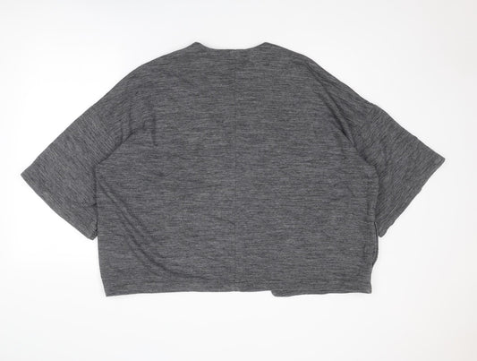 Gap Womens Grey V-Neck Polyester Cardigan Jumper Size M