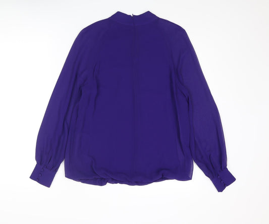 Womens UK Size 10 Phase Eight Blue Basic Blouse