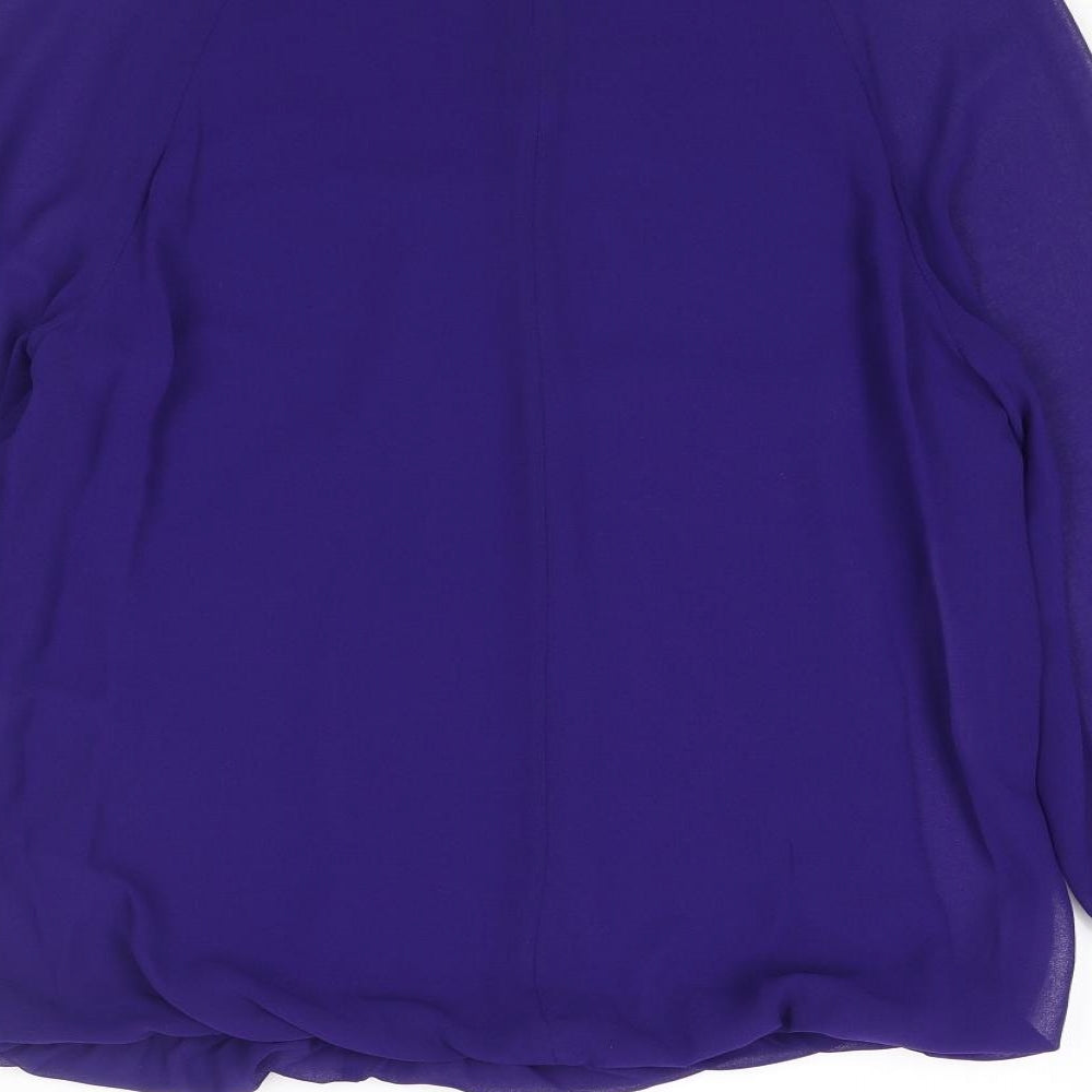 Womens UK Size 10 Phase Eight Blue Basic Blouse