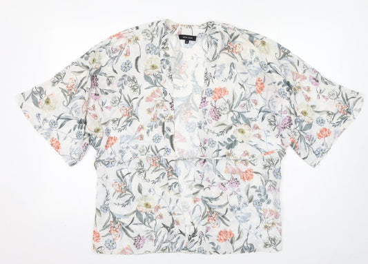 Womens UK Size 8 New Look Multicoloured Kimono Blouse