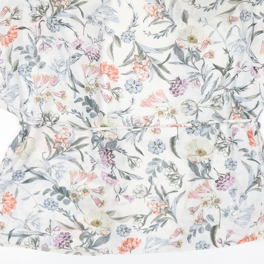 Womens UK Size 8 New Look Multicoloured Kimono Blouse