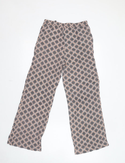 Womens UK Size 4 H&M Regular Fit Beige Trousers