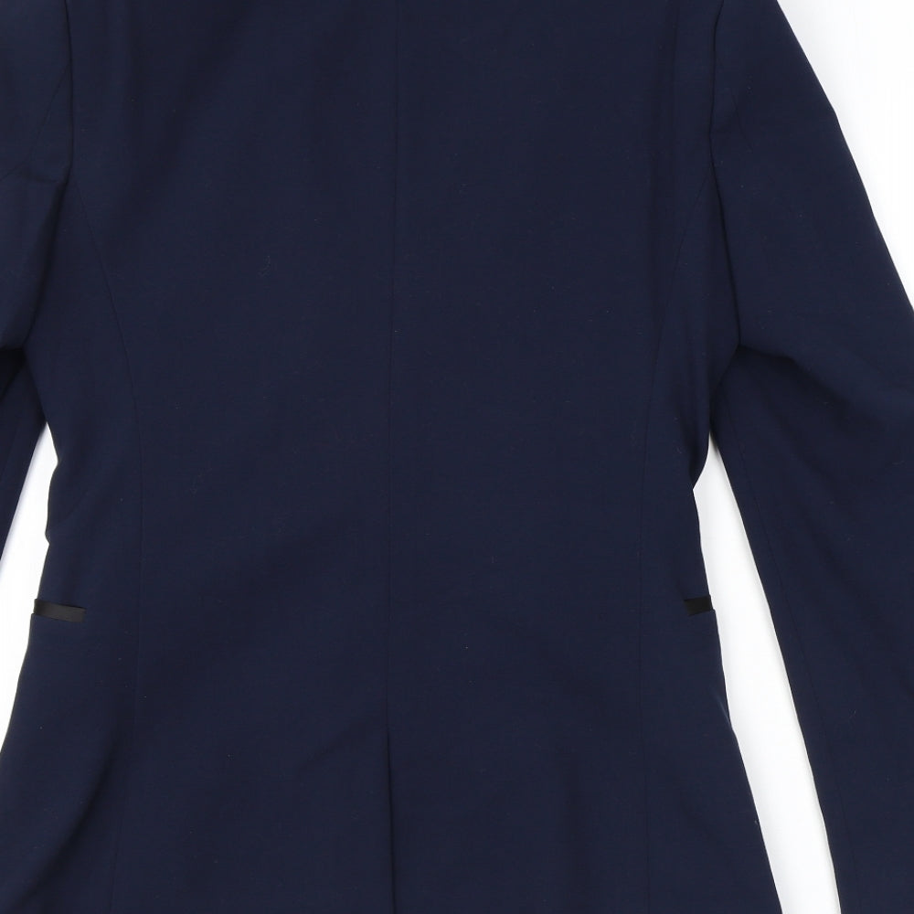 ASOS Mens Blue Polyester Jacket Blazer Size 38 Regular