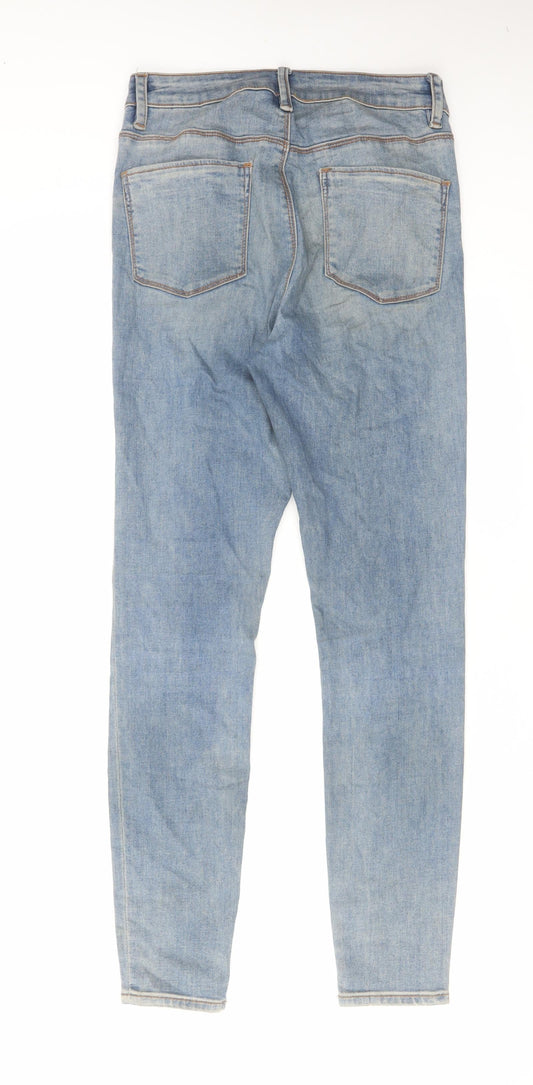 ASOS Womens Blue Cotton Skinny Jeans Size 28 in L32 in Regular Zip