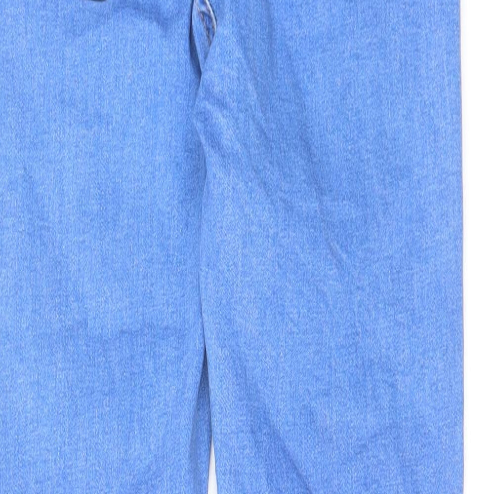 Denim & Co. Womens Blue Cotton Skinny Jeans Size 8 L27 in Regular Zip