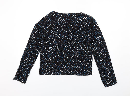 Womens UK Size 6 Marks and Spencer Black Basic Blouse