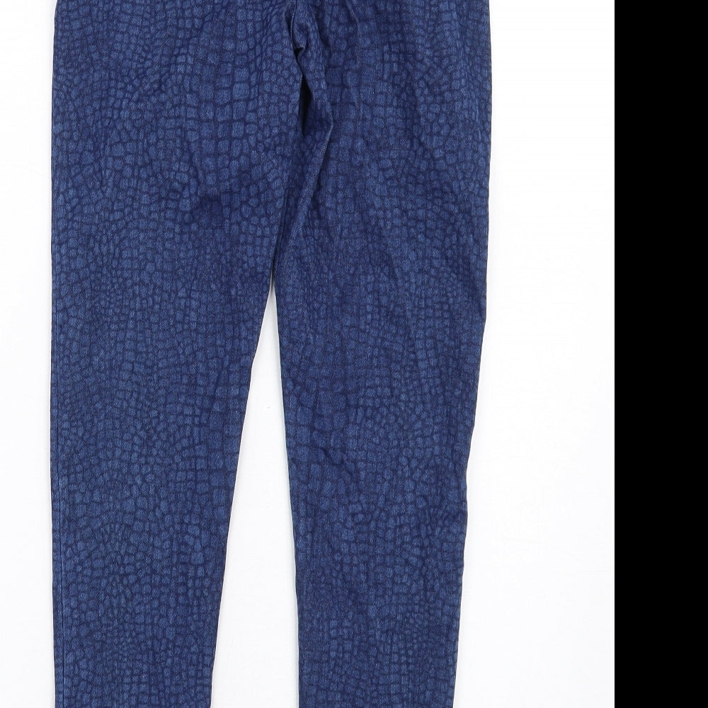 Womens UK Size 6 Marks and Spencer Carrot Blue Leggings
