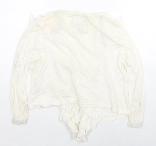 Womens UK Size 12 Debenhams Ivory Cardigan Jumper