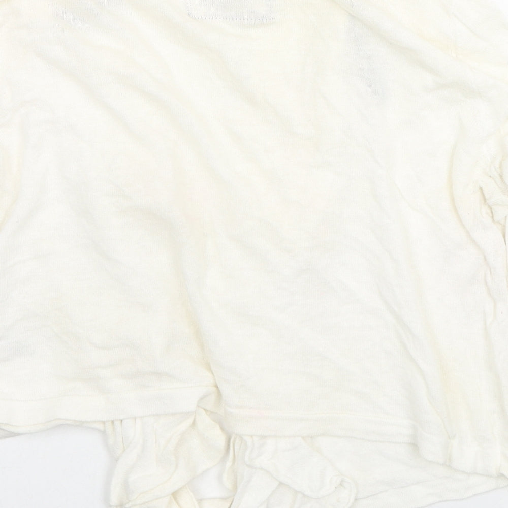 Womens UK Size 12 Debenhams Ivory Cardigan Jumper