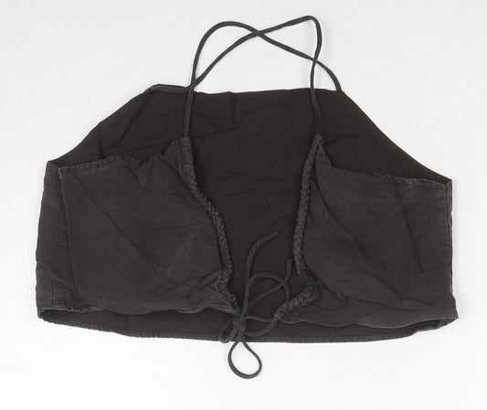 Womens UK Size L H&M Brown Cropped Tank