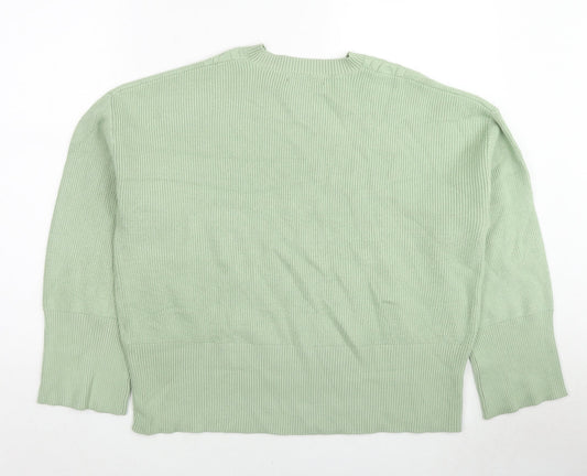 Womens UK Size L Marks and Spencer Green Pullover Jumper