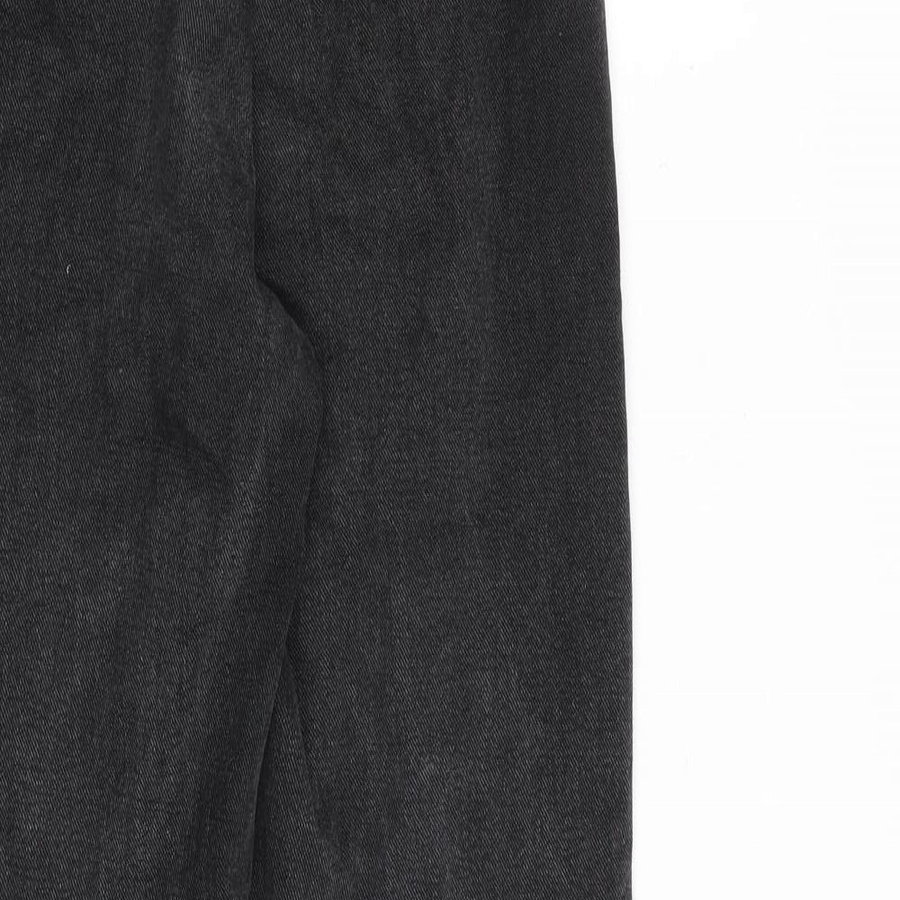 Womens UK Size 8 PRETTYLITTLETHING Regular Fit Straight Grey Jeans