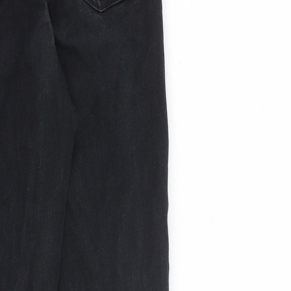 New Look Womens Black Cotton Skinny Jeans Size 8 L26 in Slim Zip