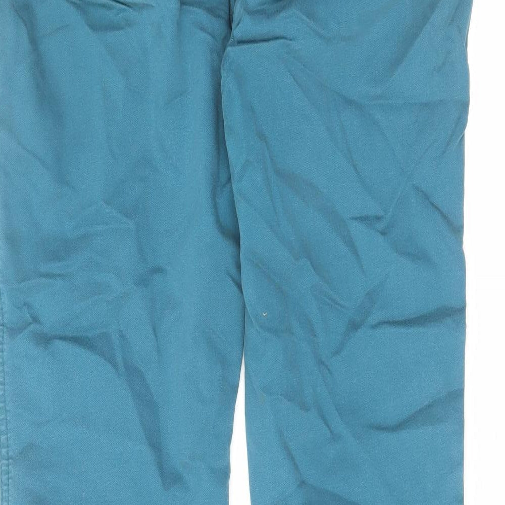 Red Herring Womens Blue Cotton Tapered Jeans Size 12 L26 in Regular Zip