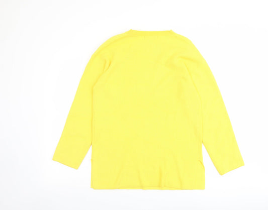 Womens UK Size M Marks and Spencer Yellow Pullover Jumper