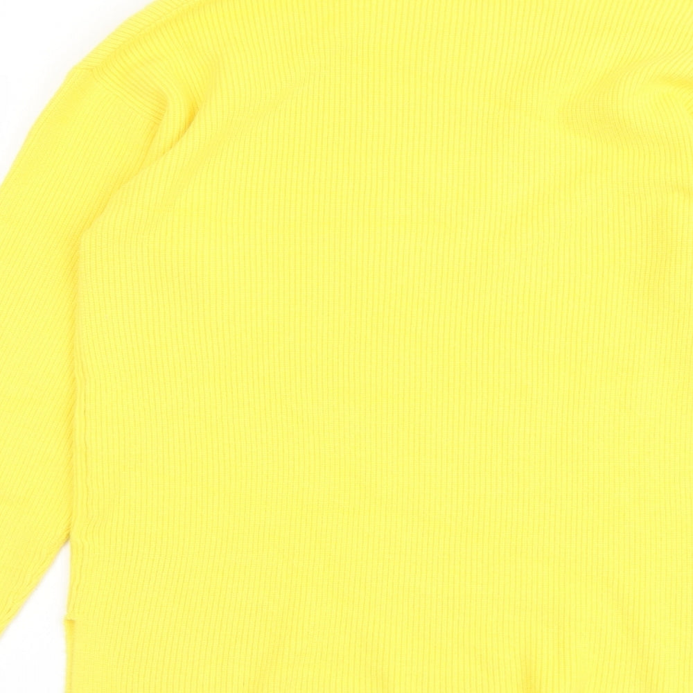 Womens UK Size M Marks and Spencer Yellow Pullover Jumper