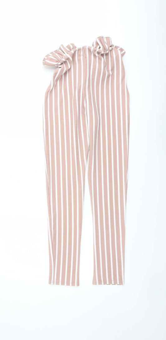 Womens UK Size 6 PRETTYLITTLETHING Regular Fit Carrot Pink Trousers