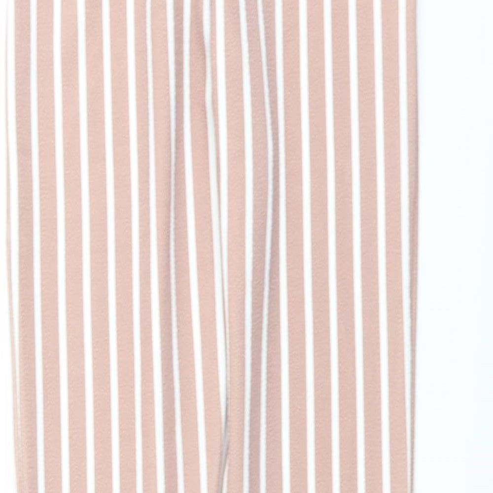 Womens UK Size 6 PRETTYLITTLETHING Regular Fit Carrot Pink Trousers