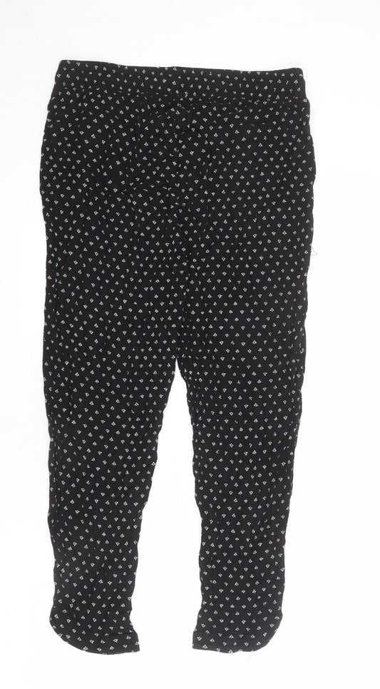 Womens UK Size S Denver Hayes Regular Fit Jogger Black Trousers