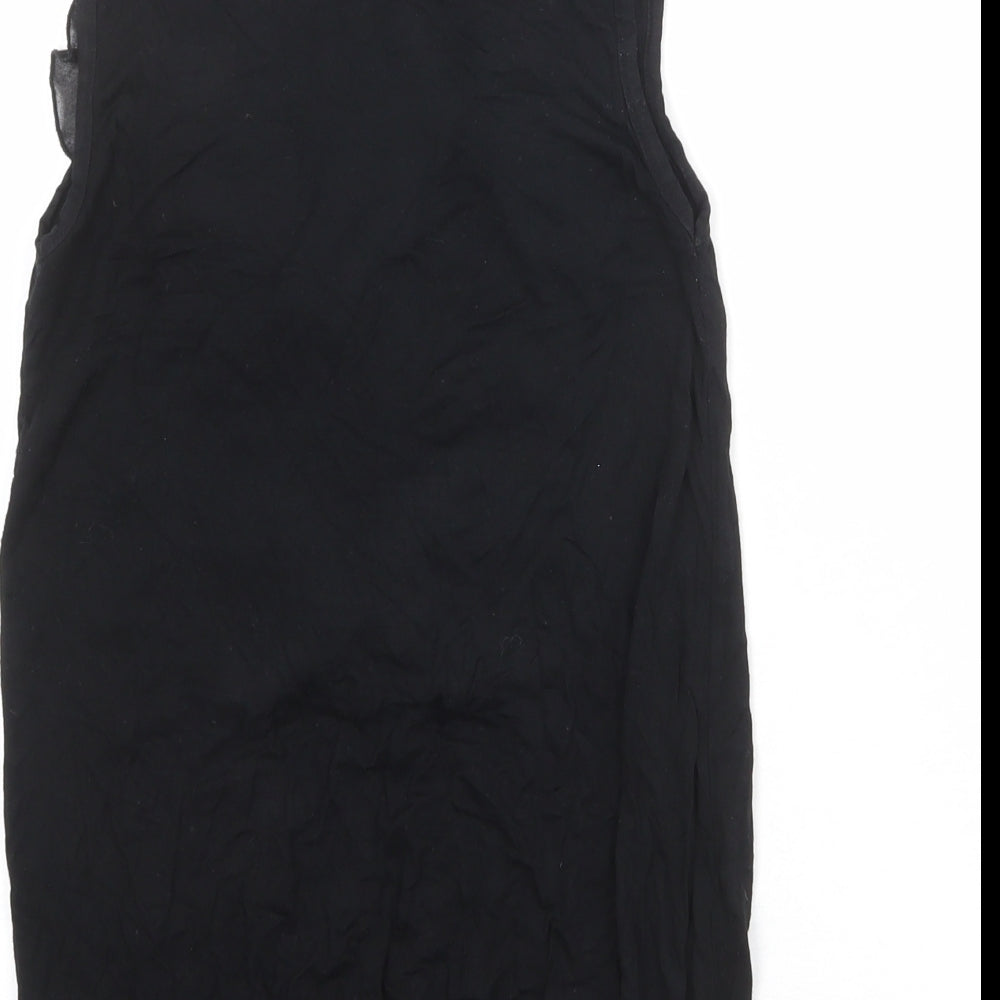 Womens UK Size 6 New Look Black Basic Blouse