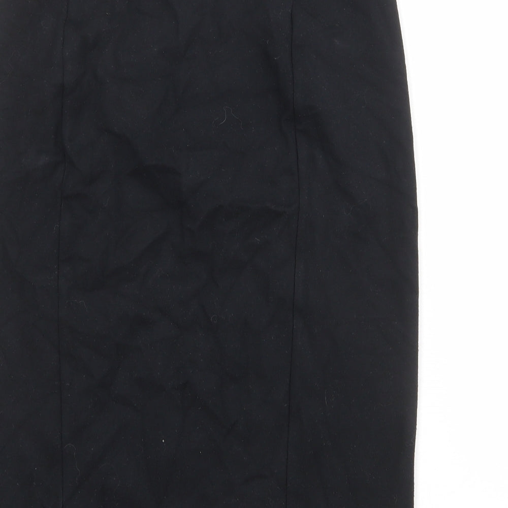 Dorothy Perkins Womens Black Viscose Bandage Skirt Size L