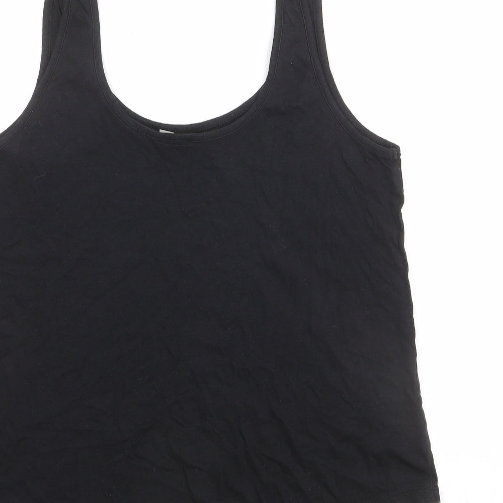 Womens UK Size 12 ASOS Black Basic Tank