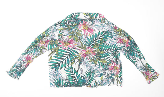 Womens UK Size 20 ASOS Multicoloured Basic Button-Up