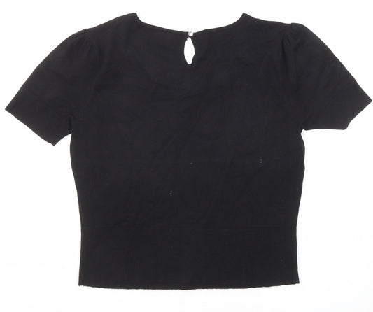 Womens UK Size 12 Phase Eight Black Pullover Jumper