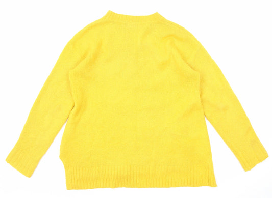 Womens UK Size S Marks and Spencer Yellow Pullover Jumper