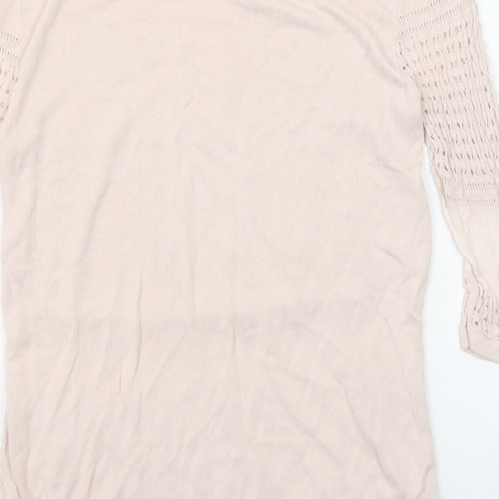 Womens UK Size 8 Warehouse Pink Pullover Jumper