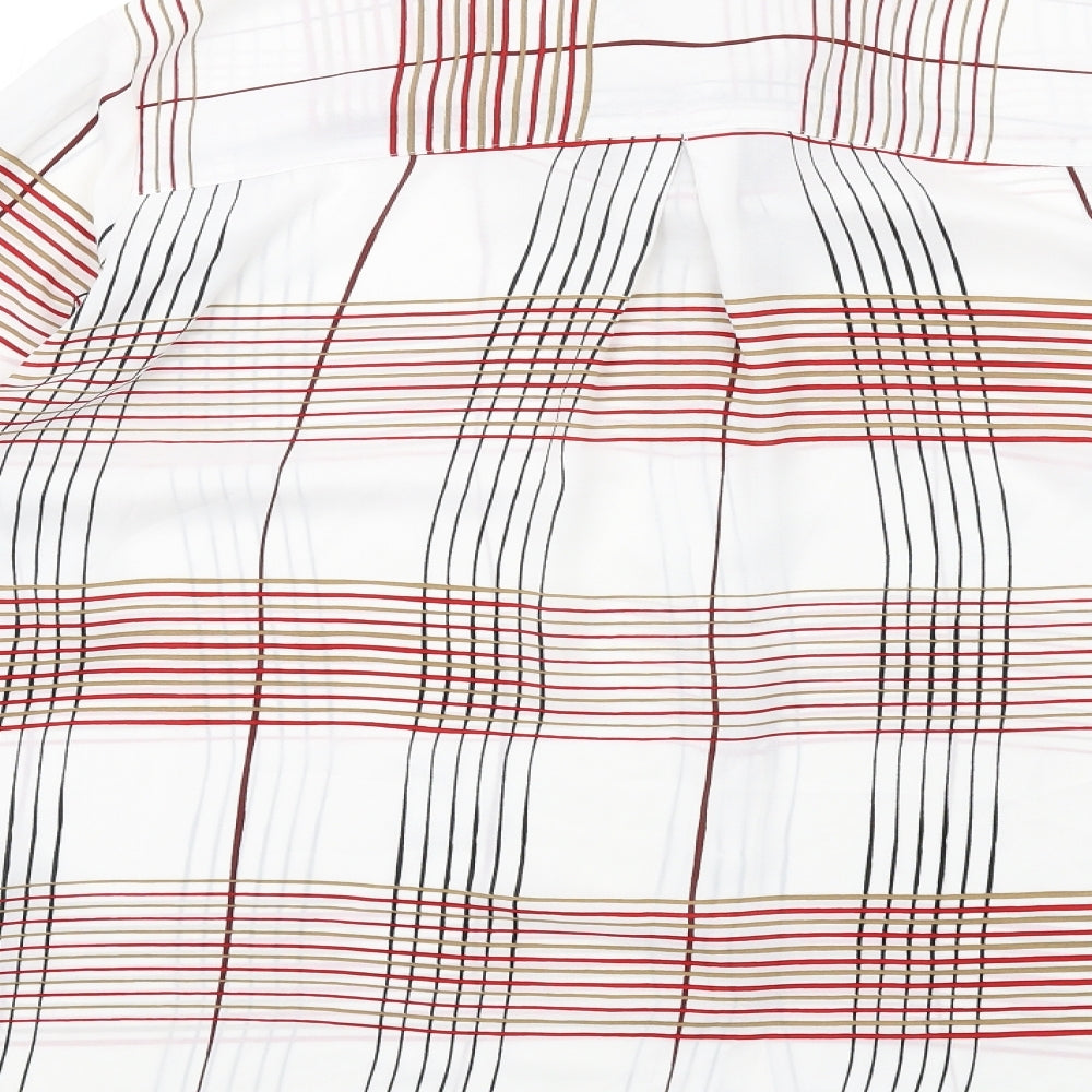 Womens UK Size 18 Classic White Basic Button-Up