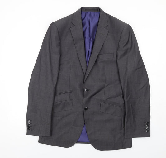 Mens UK Size 38 Autograph Regular Grey Suit Jacket