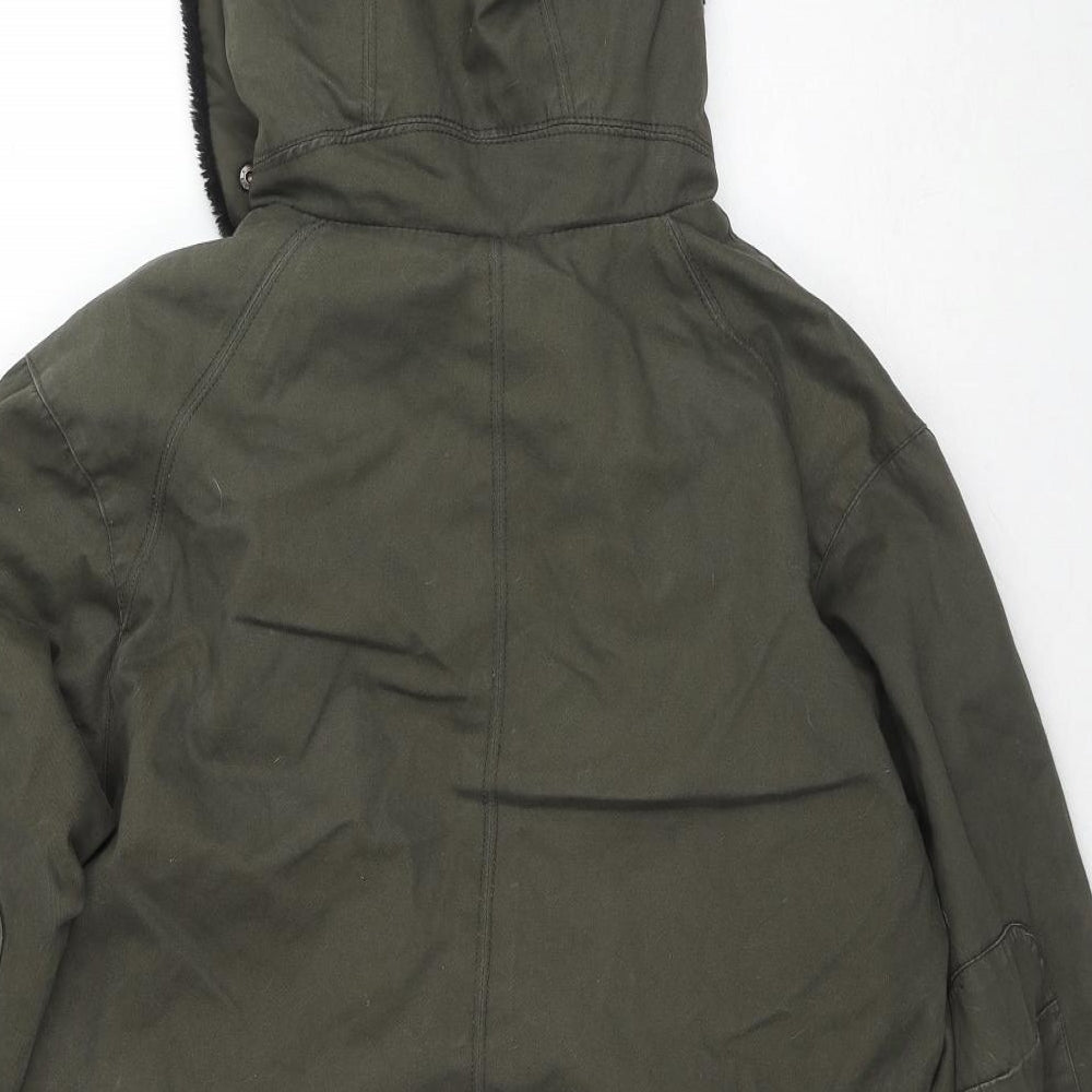 Pull&Bear Womens Green Jacket Size M Zip