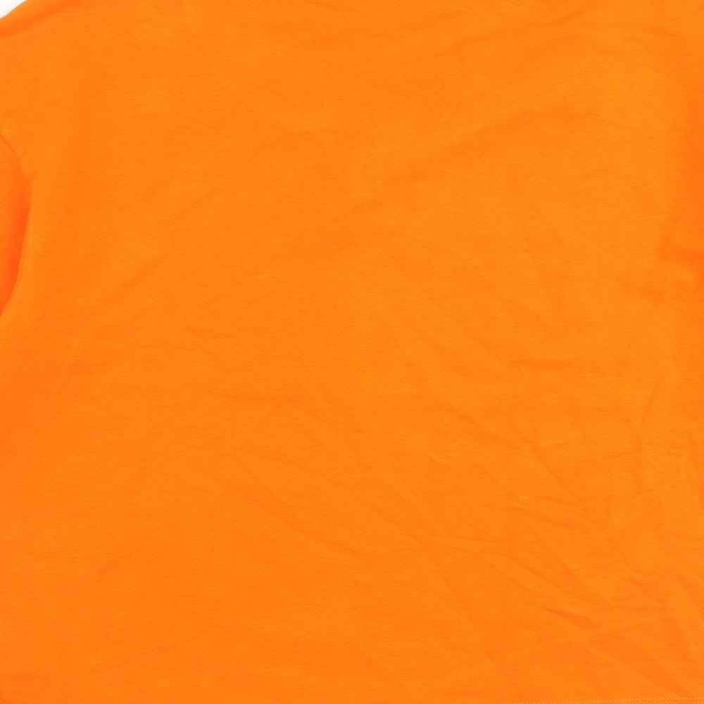 Womens UK Size S Zara Orange Cropped T-Shirt