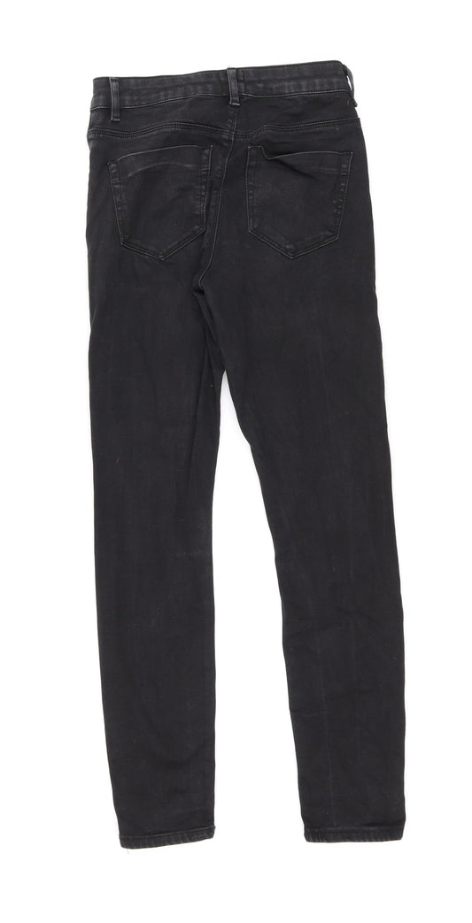 ASOS Womens Black Cotton Skinny Jeans Size 26 in L32 in Regular Zip