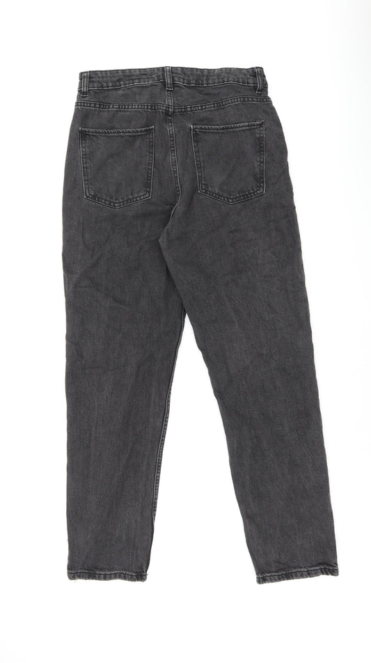 Zara Womens Black Cotton Skinny Jeans Size 10 L27 in Regular Zip