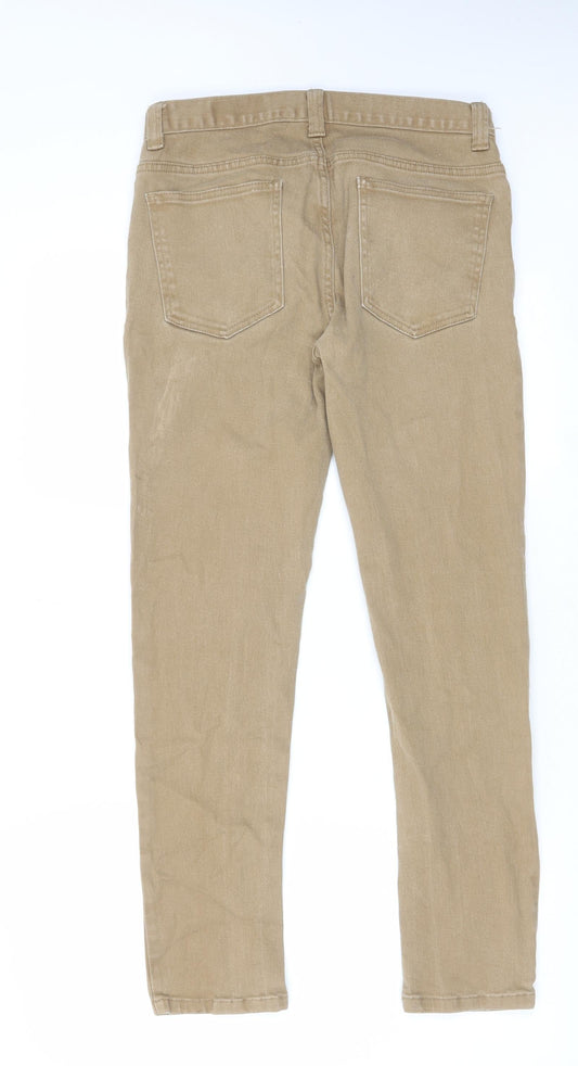 Denim & Co. Mens Beige Cotton Skinny Jeans Size 30 in L30 in Slim Zip