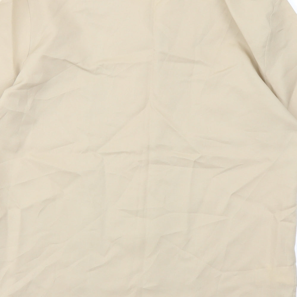 Womens UK Size 10 St Michael Beige Basic Button-Up