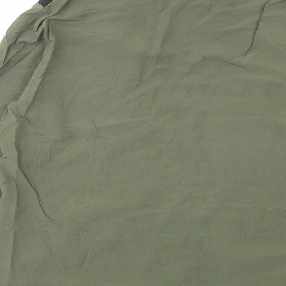 Womens UK Size 14 Oasis Gold Basic Button-Up
