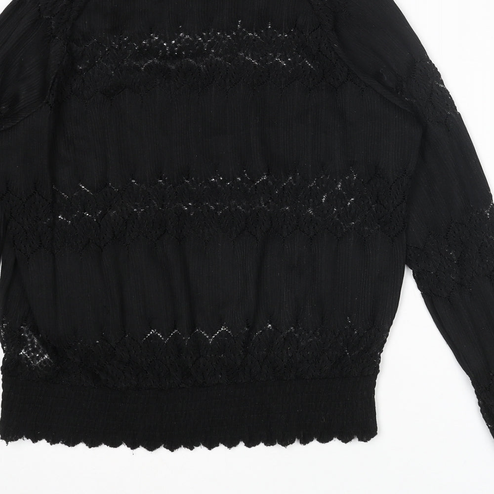 Womens UK Size 14 b.young Black Basic Blouse
