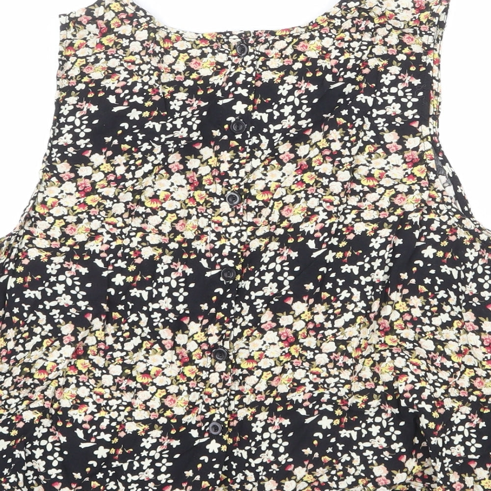Womens UK Size M Brave Soul Multicoloured Basic Tank