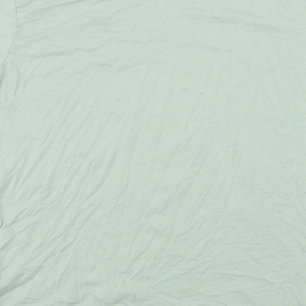 JACK & JONES Mens Green Cotton T-Shirt Size M Crew Neck - South Bay Local