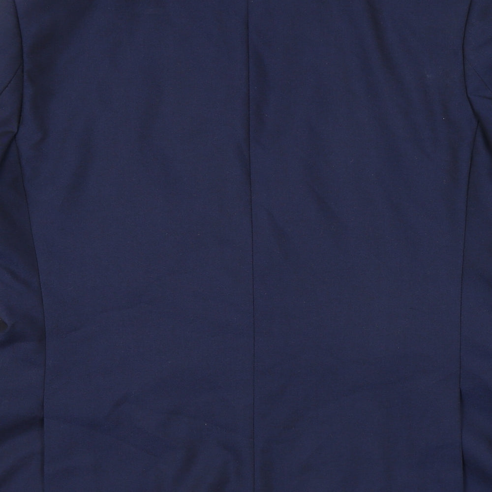 Mens UK Size 42 Topman Regular Blue Suit Jacket