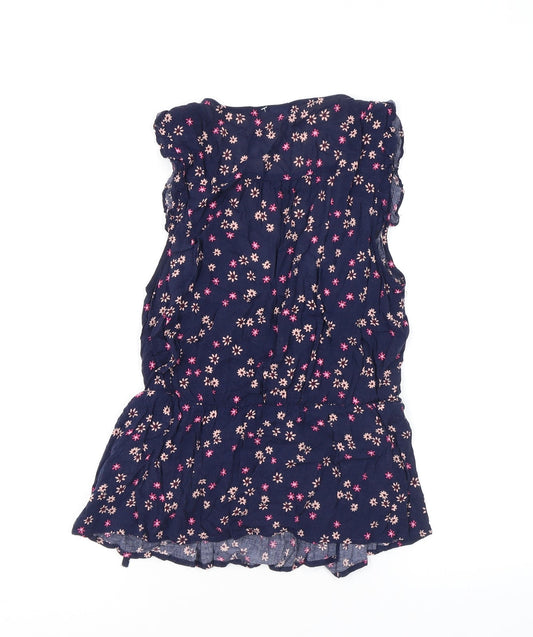 Womens UK Size S Gap Blue Basic Blouse
