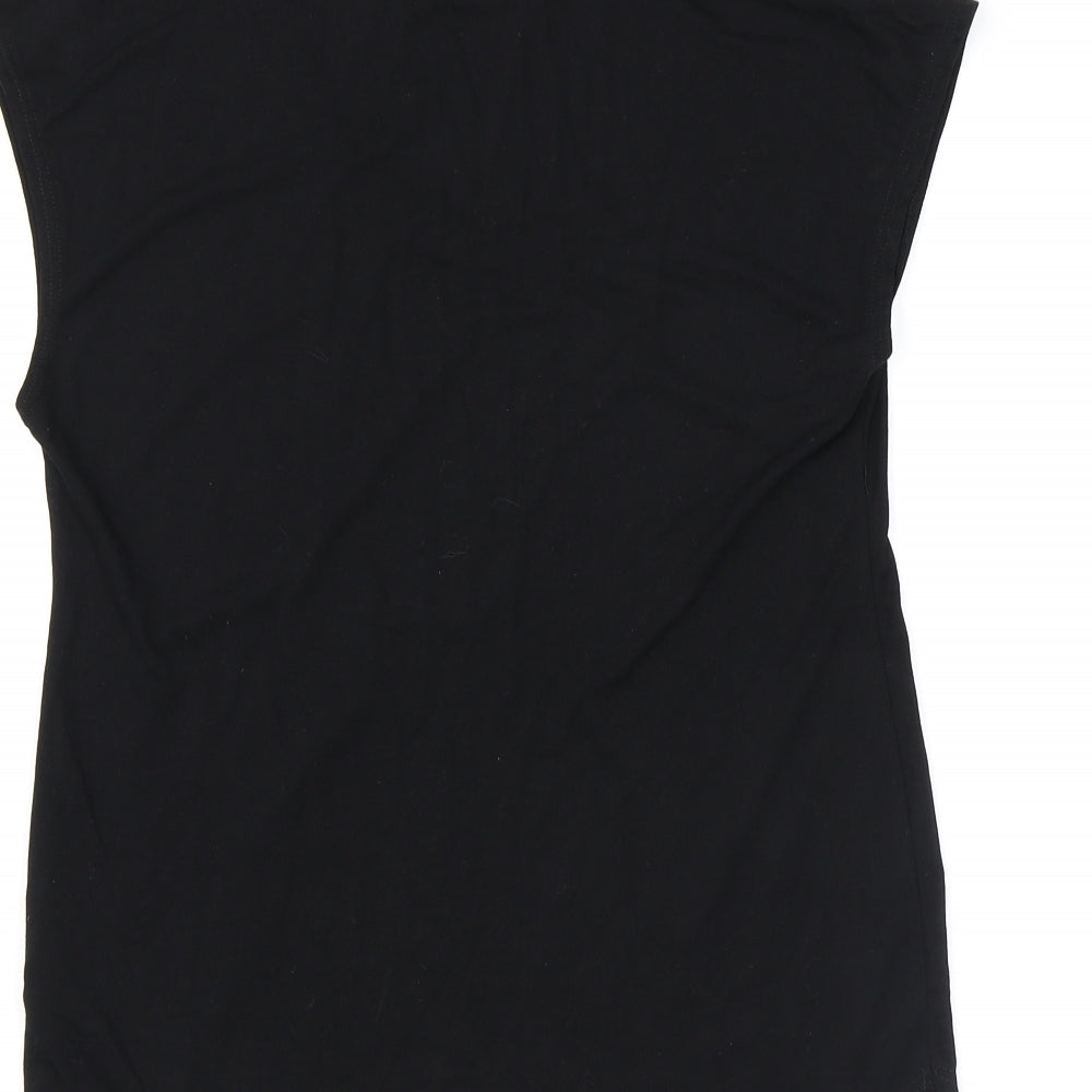 Womens UK Size 8 NEXT Black Basic T-Shirt