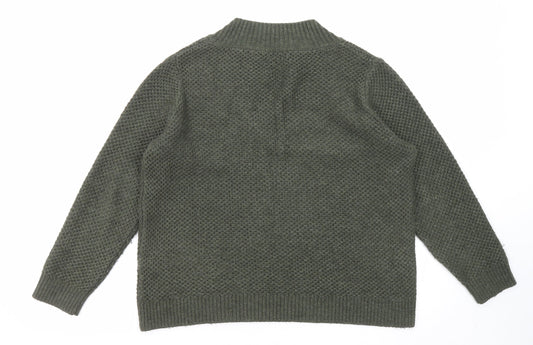 Womens UK Size M Marks and Spencer Green Pullover Jumper
