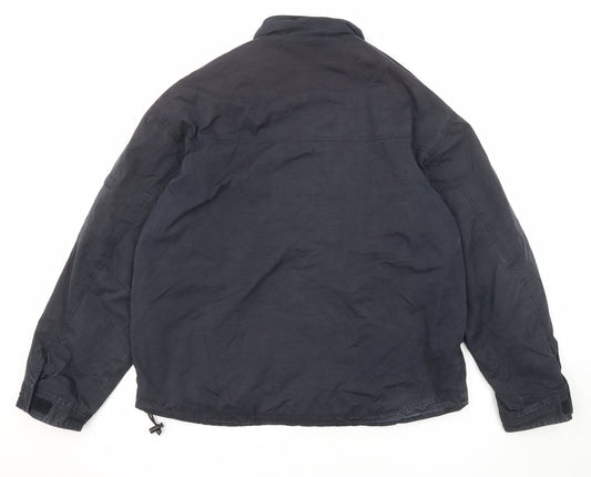 Mens UK Size M NEXT Black Windbreaker Coat