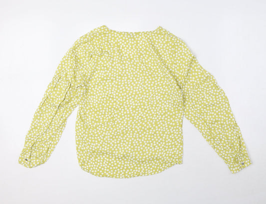 Womens UK Size 6 Comma Green Basic Blouse